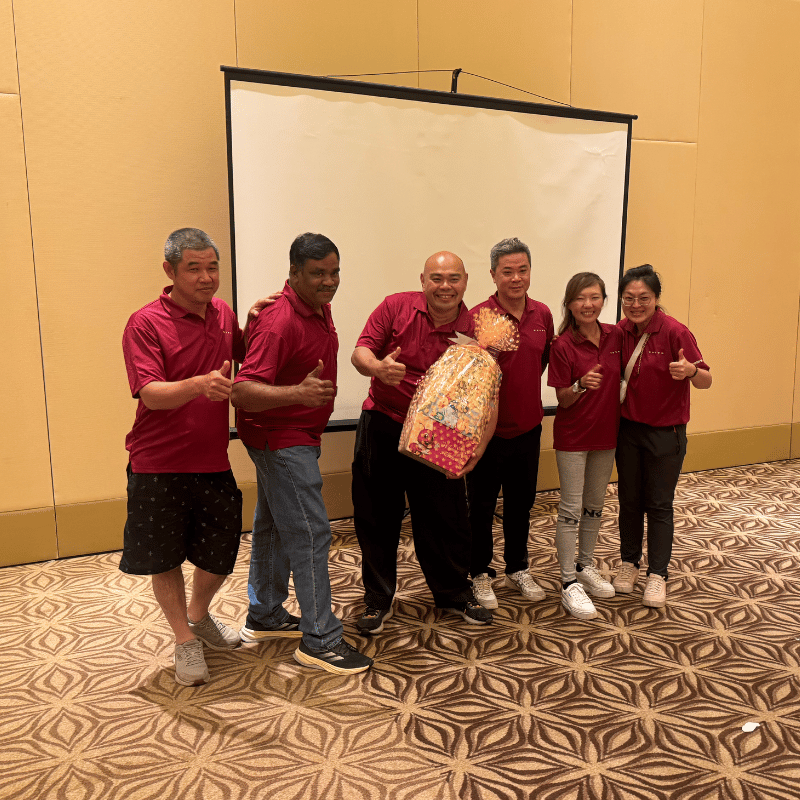 Colleagues collaborating during a Business Warrior team-building activity